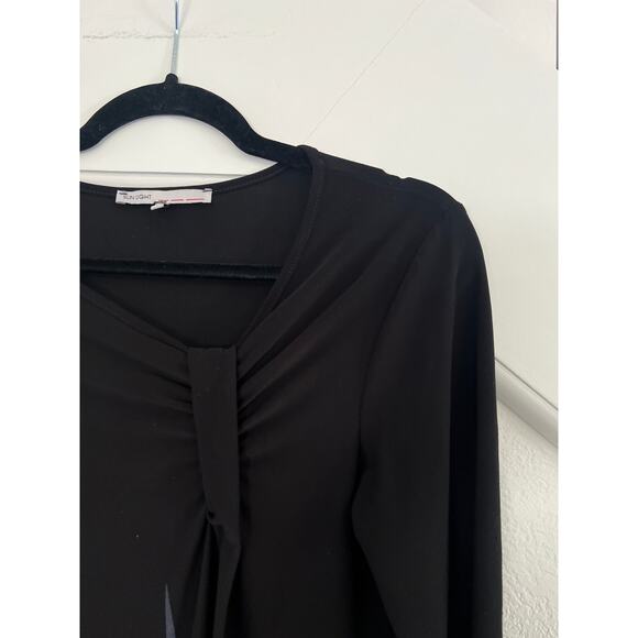 Sun Light Black 3/4 Sleeve Mini Dress Womens Size 1 Artsy Edgy Whimsi Goth - Picture 11 of 16